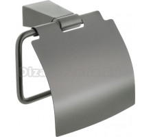 Держатель туалетной бумаги Fixsen Trend Graphite FX-98010, с крышкой
