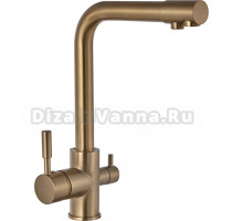 Смеситель для кухни Fashun A4352-21, с краном для питьевой воды, бронза
