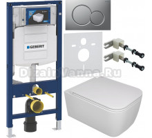 Комплект Унитаз подвесной GSG Brio BRWCSO000 безободковая, белый глянец + Крышка BRCOPRSLTICRCN000 с микролифтом, белый глянец + Инсталляция Geberit Duofix UP 320 111.300.00.5 + Кнопка Sigma 01 115.770.JQ.5 лакированная, матовый хром + Крепления 111.815.0