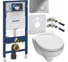 Комплект Унитаз подвесной TECE V04 9700004 + Крышка V04 9700602 с микролифтом + Инсталляция Geberit Duofix UP 320 111.300.00.5 + Кнопка Sigma 01 115.770.21.5 хром + Крепления 111.815.00.1 к стене + Шумоизоляция 156.050.00.1