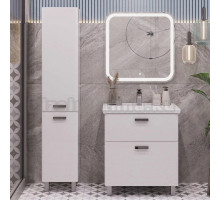 Мебель для ванной SanStar Gretta 60, напольная, белая, раковина Kirovit Фостер 60