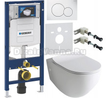 Комплект Унитаз подвесной ArtCeram File 2.0 FLV004 01 30 безободковая + Крышка FLA014 с микролифтом, петли хром + Инсталляция Geberit Duofix UP 320 111.300.00.5 + Кнопка Sigma 01 115.770.11.5 белая + Крепления 111.815.00.1 к стене + Шумоизоляция 156.050.0