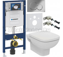 Комплект Унитаз подвесной Ideal Standard I.life A T471701 + Крышка T453101 белая + Инсталляция Geberit Duofix UP 320 111.300.00.5 + Кнопка Sigma 01 115.770.21.5 хром + Крепления 111.815.00.1 к стене + Шумоизоляция 156.050.00.1