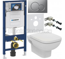 Комплект Унитаз подвесной Ideal Standard I.life A T471701 + Крышка T453101 белая + Инсталляция Geberit Duofix UP 320 111.300.00.5 + Кнопка Sigma 01 115.770.JQ.5 лакированная, матовый хром + Крепления 111.815.00.1 к стене + Шумоизоляция 156.050.00.1