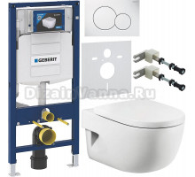 Комплект Унитаз подвесной Roca Meridian 346247000 + Крышка 8012A200B + Инсталляция Geberit Duofix UP 320 111.300.00.5 + Кнопка Sigma 01 115.770.11.5 белая + Крепления 111.815.00.1 к стене + Шумоизоляция 156.050.00.1