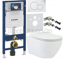 Комплект Унитаз подвесной beWash Bogen 88303601 с сиденьем микролифт, с функцией биде белый + Инсталляция Geberit Duofix UP 320 111.300.00.5 + Кнопка Sigma 01 115.770.11.5 белая + Крепления 111.815.00.1 к стене + Шумоизоляция 156.050.00.1