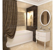Штора для ванной Aima Design У37612 200x240, двойная, коричневая