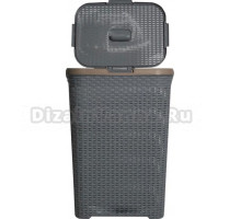 Корзина для белья Aquanet VD043 00196554 grey