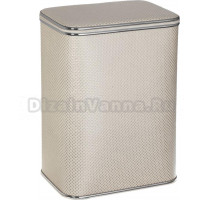 Корзина для белья Cameya KL-H-M светлая, хром, средняя