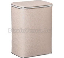 Корзина для белья Cameya FLH-M бежевая, хром, средняя