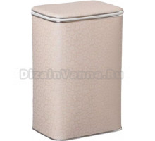 Корзина для белья Cameya FLH-B бежевая, хром, большая