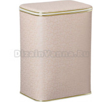 Корзина для белья Cameya FLG-M бежевая, золото, средняя