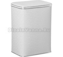 Корзина для белья Cameya FWH-M белая, хром, средняя