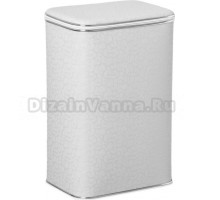 Корзина для белья Cameya FWH-B белая, хром, большая