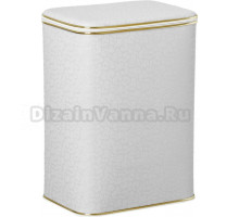 Корзина для белья Cameya FWG-M белая, золото, средняя