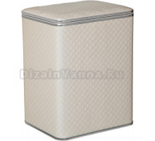 Корзина для белья Cameya WHC-M стеганая, белая, средняя