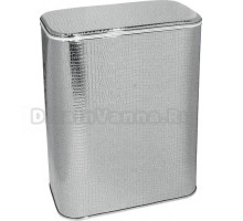 Корзина для белья Cameya HKR-M крокодил, серебро, средняя