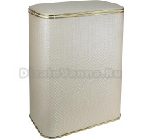 Корзина для белья Cameya PLG-B бежевая, золото, большая