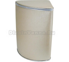 Корзина для белья Cameya Punto Y-PLH-B бежевая, хром, угловая