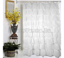 Штора для ванной Carnation Home Fashions Carmen белая