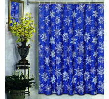 Штора для ванной Carnation Home Fashions Snow Flake