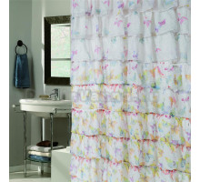 Штора для ванной Carnation Home Fashions Carmen с бабочками