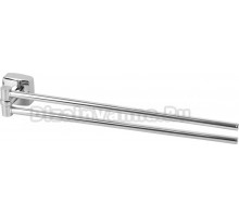 Полотенцедержатель Fixsen Kvadro FX-61302A поворотный, двойной