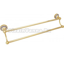 Полотенцедержатель Fixsen Bogema gold FX-78502G двойной