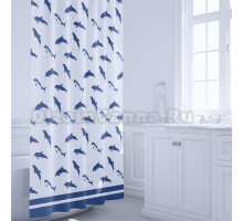 Штора для ванной Fixsen Dolphins FX-1502 без колец