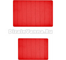 Коврик Primanova Memory Foam D-16022 красный, комплект