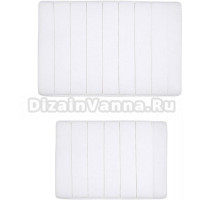 Коврик Primanova Memory Foam D-16024 белый, комплект