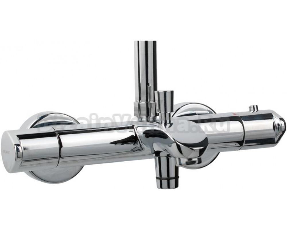 Bravat F639114C-A2-RUS Waterfall Душевая колонна с термостатическим смесителем для ванны и верхним душем из — купить в Алматы