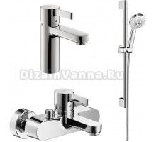 Душевой комплект Hansgrohe Metris S 31460000 для ванны с душем