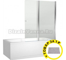 Шторка на ванну Aquanet Alfa 4 NF6222-pivot + коврик
