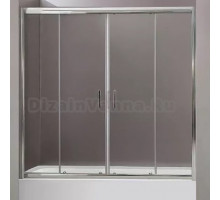 Шторка на ванну BelBagno Uno-195 VF 2 180/140 C Cr