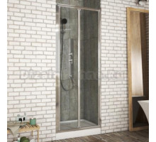 Душевая дверь в нишу Bravat Drop 100x200 складная