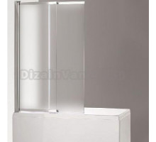 Шторка на ванну Cezares ECO-O-VF-11-100/145-P-Cr стекло punto