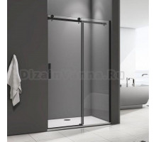 Душевая дверь в нишу Good Door Galaxy WTW-160-C-B профиль черный