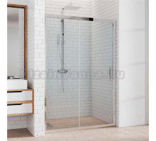 Душевая дверь в нишу Kubele DE019D2-CLN-CH 145 см, профиль хром