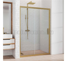 Душевая дверь в нишу Kubele DE019D2-CLN-BR 115 см, профиль бронза