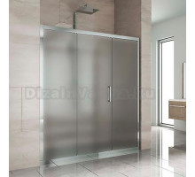 Душевая дверь в нишу Kubele DE019D3-MAT-CH 160 см, профиль хром