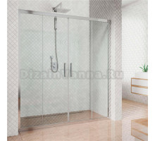 Душевая дверь в нишу Kubele DE019D4-CLN-CH 215 см, профиль хром