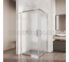 Душевой уголок Kubele DE019SC-MAT-CH 80 см, профиль хром