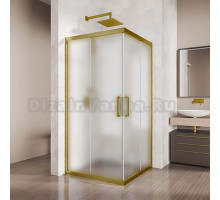 Душевой уголок Kubele DE019SC-MAT-BR 105 см, профиль бронза