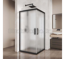 Душевой уголок Kubele DE019SC-MAT-BLMT 110 см, профиль черный