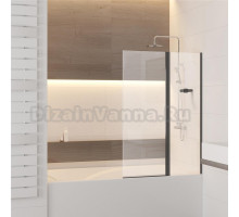 Шторка на ванну RGW Screens SC-11 B 100х140, профиль черный