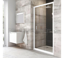 Душевая дверь в нишу Ravak BLDP2-100 Transparent, профиль белый