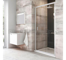 Душевая дверь в нишу Ravak BLDP2-100 Transparent, профиль сатин