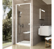 Душевая дверь в нишу Ravak PDOP1-80 Transparent, профиль и ручки белые