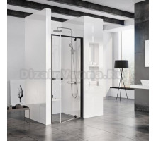 Душевая дверь в нишу Ravak PDOP1-80 Transparent, профиль черный